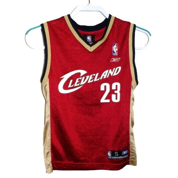 REEBOK NBA Cleveland #23 James kid's jersey sleeveless 100% nylon size S (8) - Picture 1 of 5